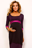 Colour Block Dress (Purple)