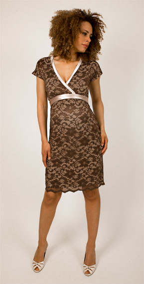Grace Dress (Mocha) by Tiffany Rose
