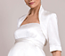 View additional images of Silk Satin Bolero (Ivory)