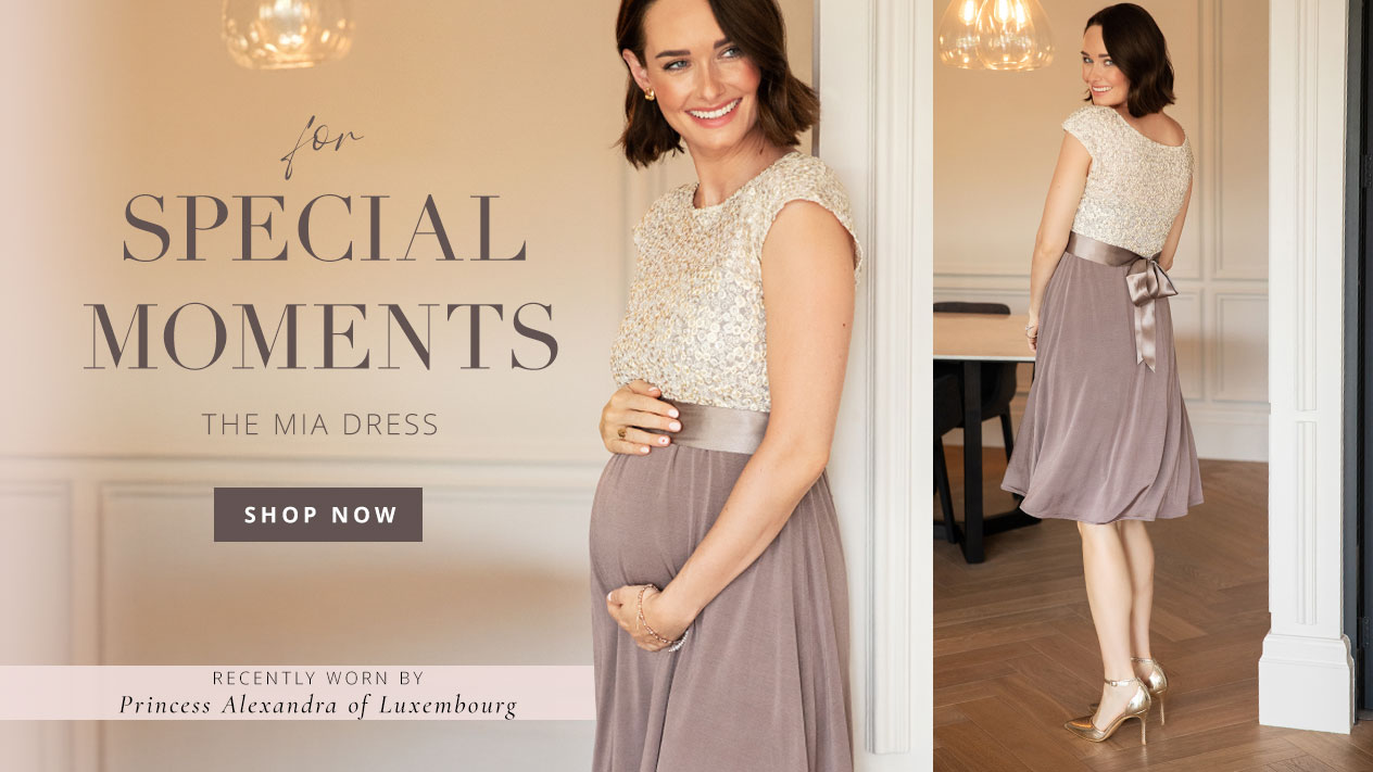 Mia Maternity Dress Dusky Truffle Mia Maternity Dress Dusky Truffle