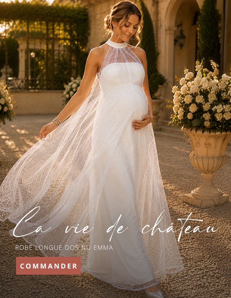 Robe dos-nu Emma (Ivoire à Pois) Robe dos-nu Emma (Ivoire à Pois)
