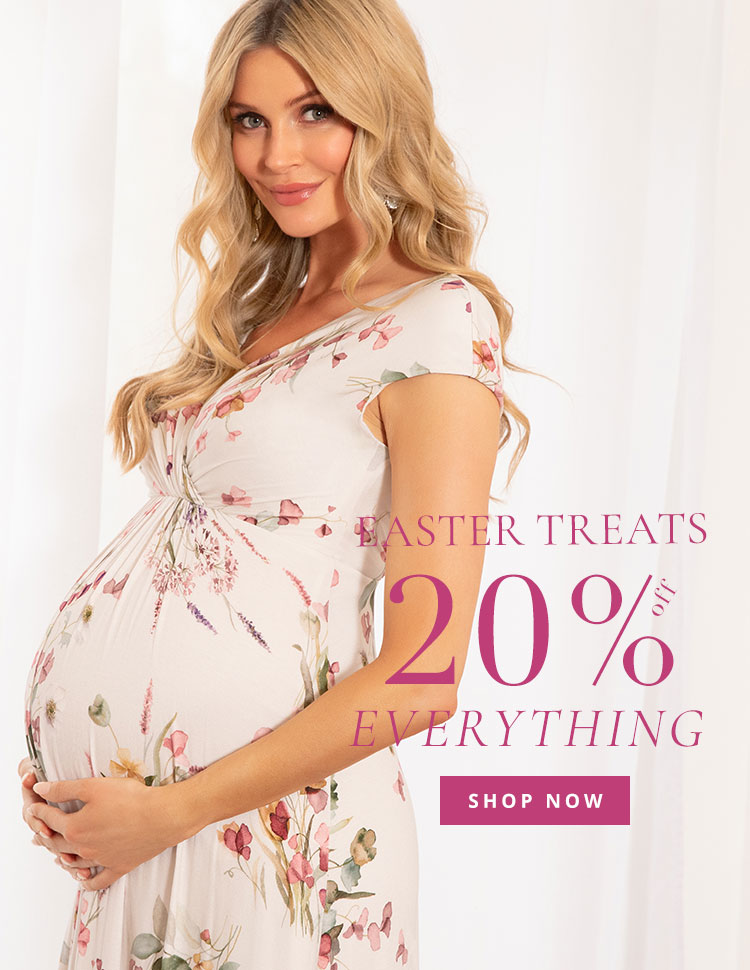 Chelsea Cotton Maternity Dress Blush Pink: Hire Now