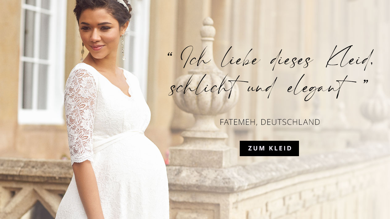 Noelle Umstandsmoden Brautkleid Kurz Elfenbein