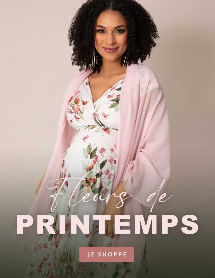 Robe de maternité Alessandra (Pétales Roses) Robe de maternité Alessandra (Pétales Roses)