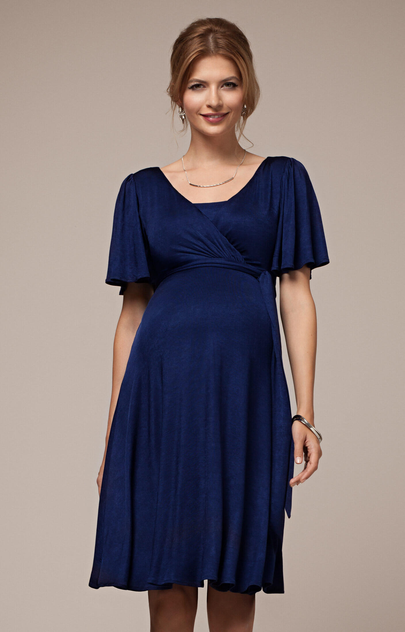 Naomi Maternity Nursing Dress Eclipse Blue - Maternity Wedding Dresses,  Evening Wear and Party Clothes by Tiffany Rose