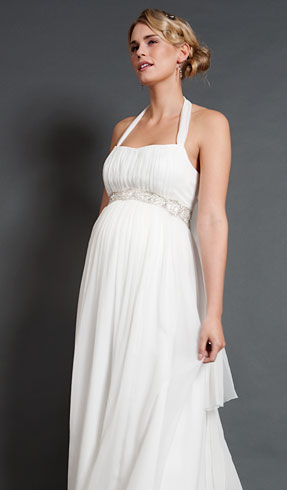 Alya Silk Maternity Bridal Gown (Long) - Maternity Wedding Dresses ...