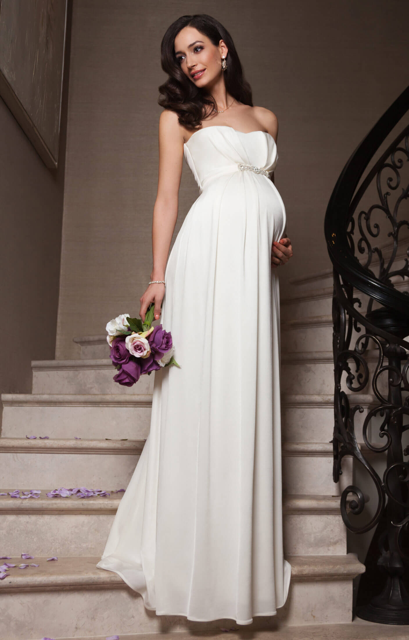 Maternity wedding gown