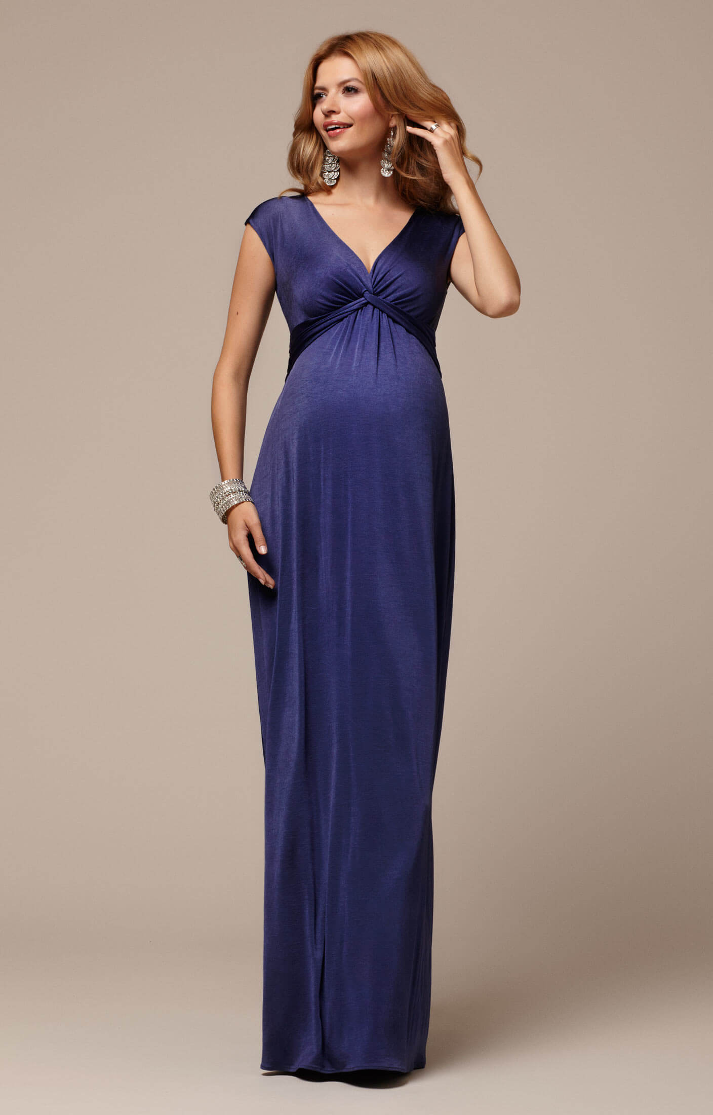 Clara Maternity Gown Long Bluebell - Maternity Wedding Dresses