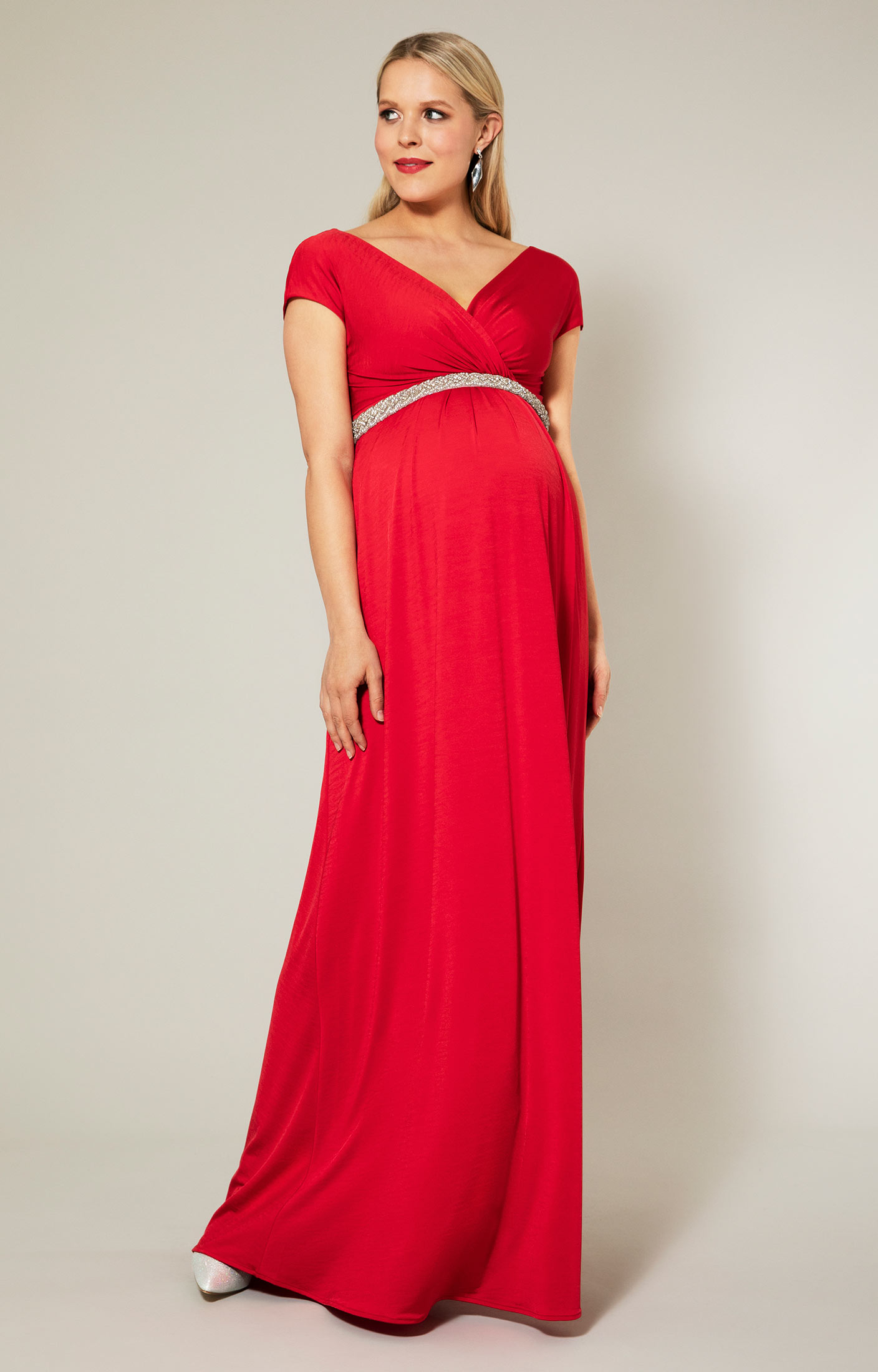Chloe Lace Maternity Dress Scarlet - Maternity Wedding Dresses, Evening Wear  and Party Clothes by Tiffany Rose | Maternity dresses, Lace maternity dress,  Red maternity dress