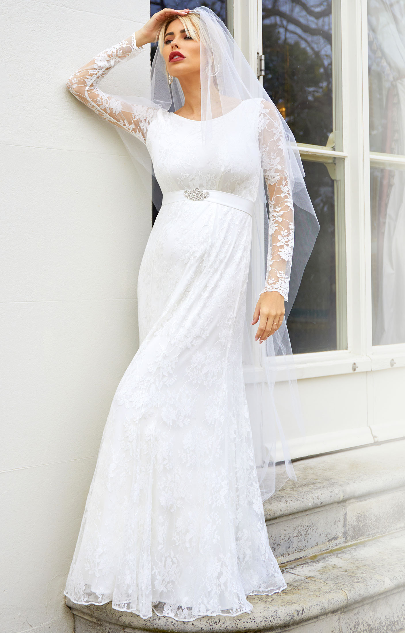 Bridal Bodysuit Size S/US6 Express Shipping Wedding Bodysuit