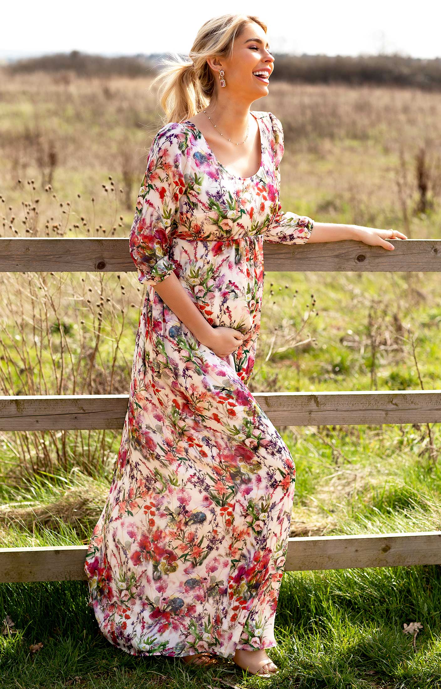 Lucy Maternity Dress Wildflower Garden - Maternity Wedding Dresses