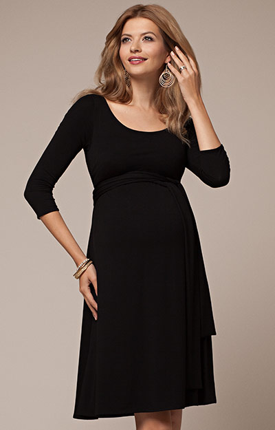 Naomi Maternity Nursing Dress Black - Maternity Wedding Dresses ...