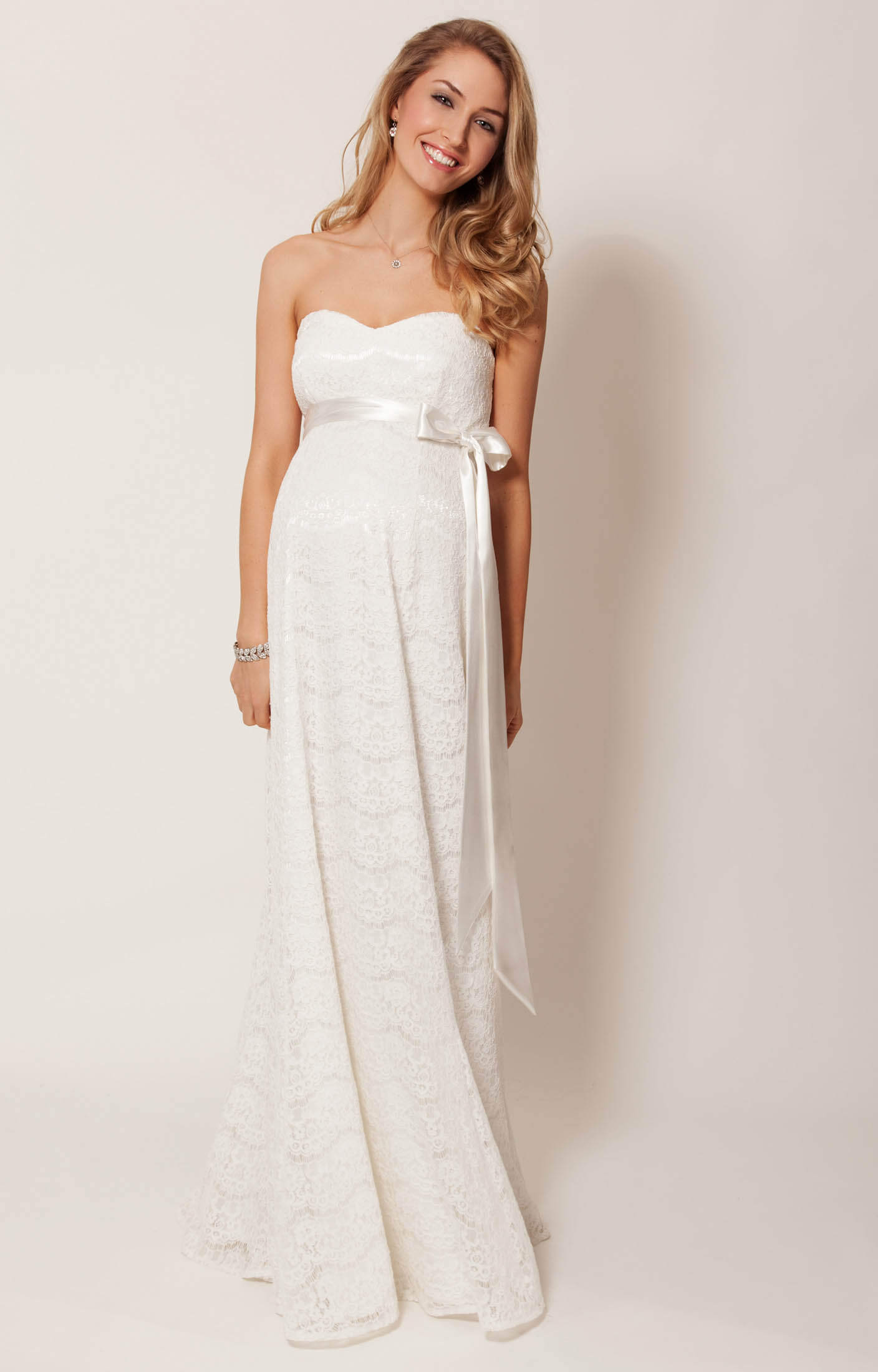 Olivia Maternity Wedding Gown (Ivory) - Maternity Wedding Dresses ...