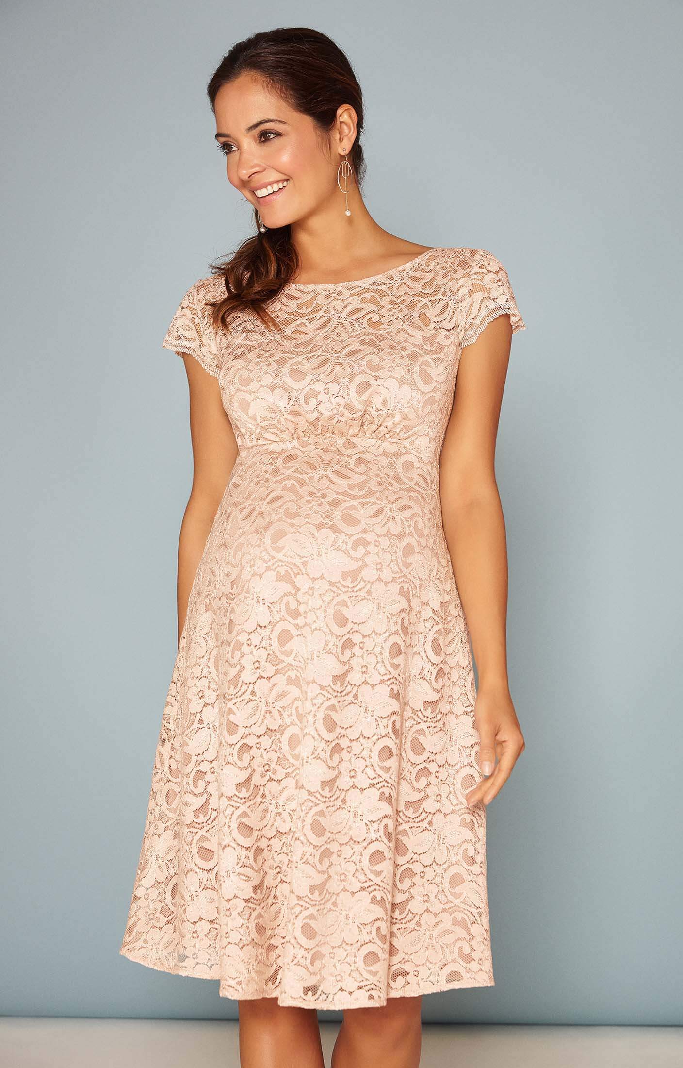 Viola Maternity Lace Dress in Blush - Maternity Wedding Dresses, Evening  Wear and Party Clothes by Tiffany Rose CA