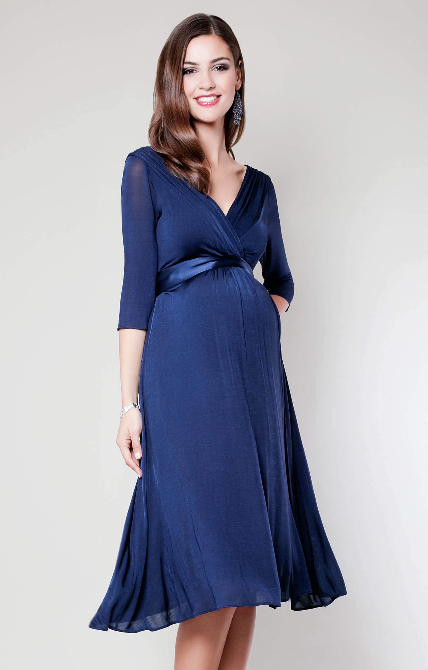 by Evening Party Willow and Dresses, (Midnight - Clothes Maternity Dress Blue) Rose Tiffany US Wear Wedding Maternity