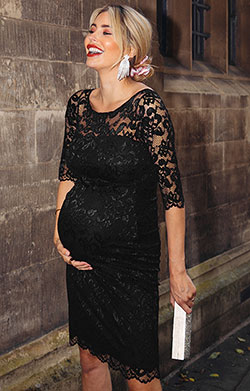 Sabine Seamless Pregnancy Belly Band (Black) - Maternity Wedding Dresses,  Evening Wear and Party Clothes by Tiffany Rose CA