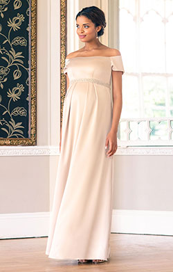 Francesca Maternity Maxi Dress Sunset Red - Maternity Wedding Dresses,  Evening Wear and Party Clothes by Tiffany Rose