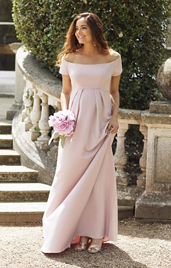 Aria Maternity Gown Mellow Rose Pink