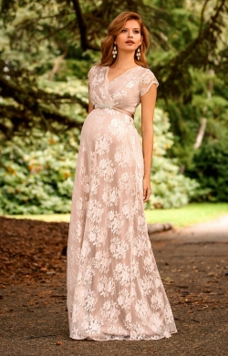 Francesca Maternity Maxi Dress Blush - Maternity Wedding Dresses