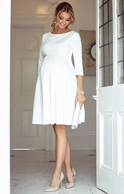 Clara Maternity Dress Short Bluebell - Maternity Wedding Dresses, Evening  Wear and Party Clothes by Tiffany Rose ES