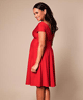 Alessandra Maternity Dress Short Cardinal Red by Tiffany Rose