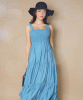 Ayla Maxi Dress (Azure Blue) by Tiffany Rose