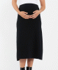 A-Line Knit Maternity Skirt (Black) by Tiffany Rose