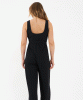 Bobby Rib Maternity Jumpsuit (Black) by Tiffany Rose