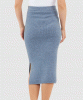 Dani Knit Maternity Skirt (Denim Marle) by Tiffany Rose