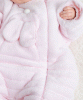 Alison Fleece Pramsuit (Pale Pink) by Tiffany Rose