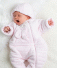 Alison Fleece Pramsuit (Pale Pink) by Tiffany Rose