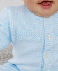 Cypress Blue Knit Baby Cardigan by Tiffany Rose