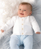 Cypress White Knit Baby Cardigan by Tiffany Rose