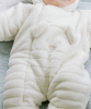 Everley Fleece Pramsuit (Ivory) by Tiffany Rose