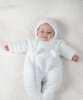 Everley Fleece Pramsuit (Ivory) by Tiffany Rose