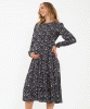 Izzie Tiered Maternity Dress (Midnight / Mocha) by Tiffany Rose