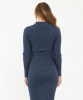 Nella Rib Nursing Knit Dress (Denim Marle) by Tiffany Rose