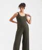 Bobby Rib Maternity Jumpsuit (Khaki) by Tiffany Rose