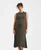 Carol Rib A-line Dress (Khaki) by Tiffany Rose