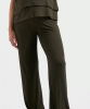 Cindy Rib Maternity Pant (Khaki) by Tiffany Rose