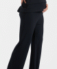 Cindy Rib Maternity Pant (Black) by Tiffany Rose