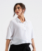 Farrah Crop Shirt  (White) by Tiffany Rose