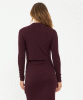 Ruby Rib Nursing Dress (Maroon) by Tiffany Rose