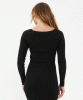 Sadie Rib Knit Nursing Dress (Black) by Tiffany Rose