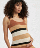 Sarah Stripe Knit Maternity Dress (Amber Black) by Tiffany Rose