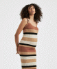 Sarah Stripe Knit Maternity Dress (Amber Black) by Tiffany Rose