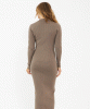 Sammy Knit Polo Maternity Dress (Mocha) by Tiffany Rose