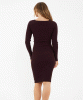 Sadie Rib Knit Nursing Dress (Maroon) by Tiffany Rose