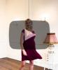 Alessandra Umstandskleid kurz Dunkelrot by Tiffany Rose