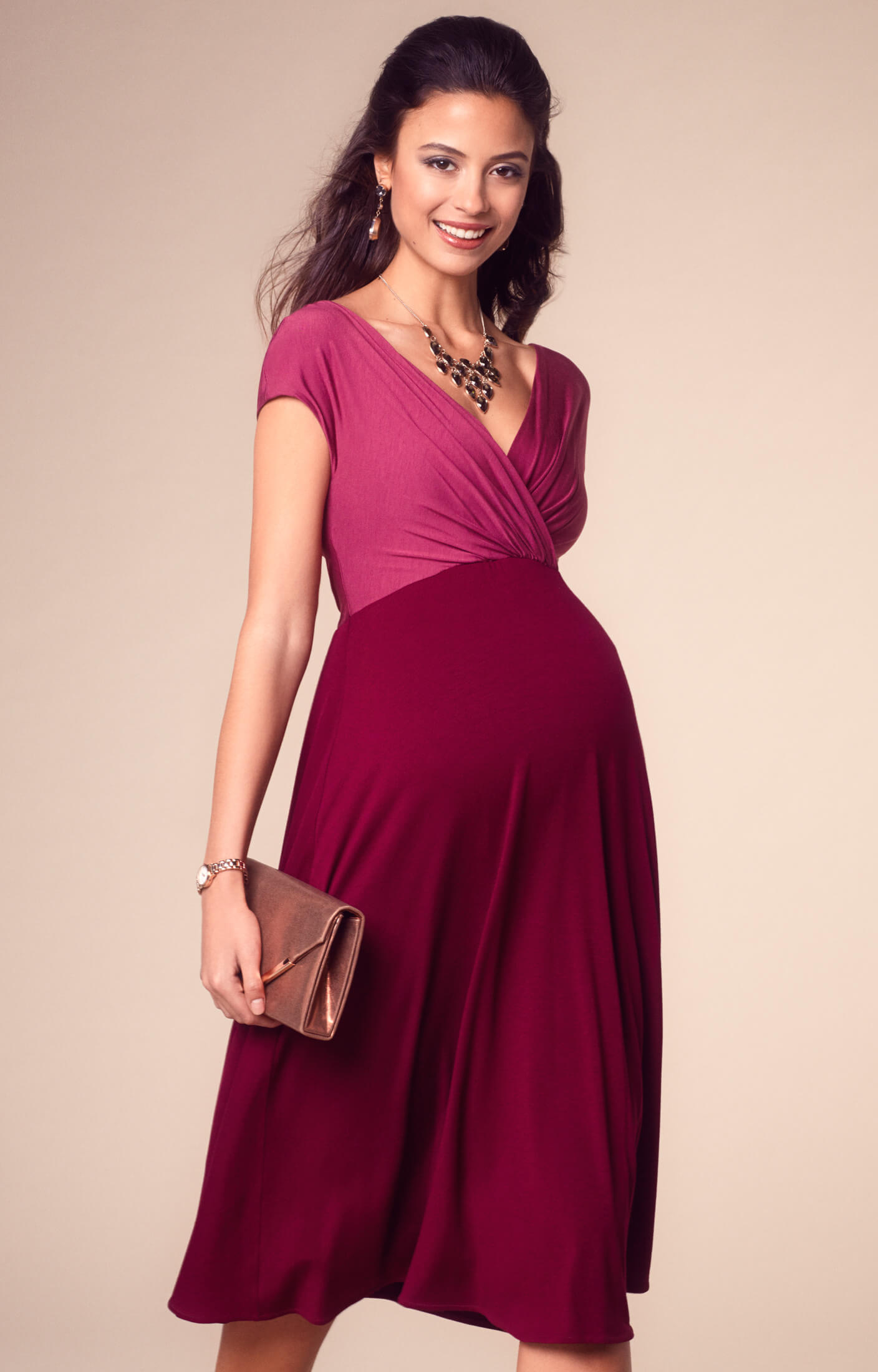 Alessandra Maternity Dress Short Poppy - Maternity Wedding Dresses